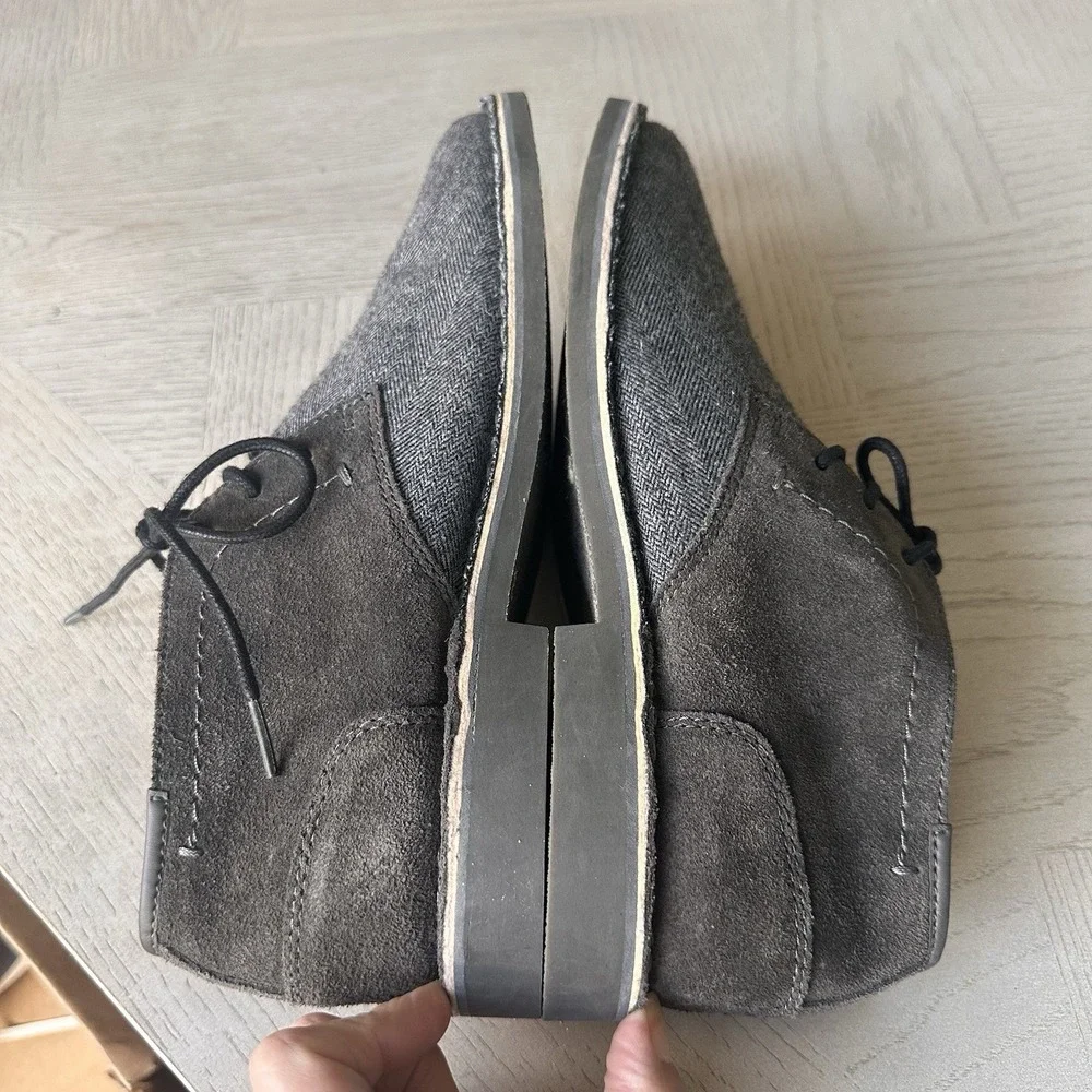 Kenneth Cole Reaction Desert Sun Mens 9 Gray Suede Chukka Boots Preppy‎ Office